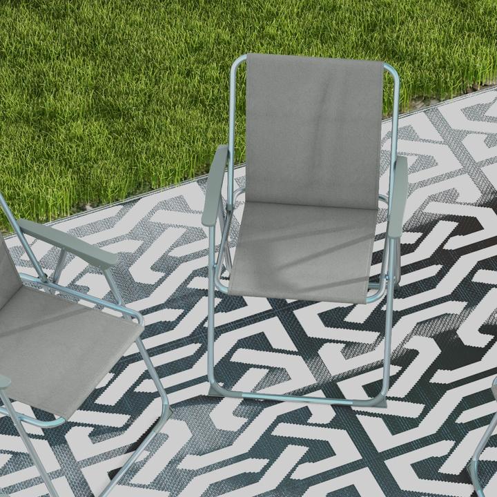 Image du produit Outsunny Chaise de camping pliante en lot de 4