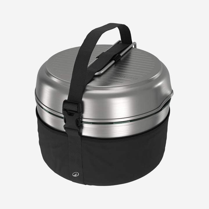 Immagine prodotto Quechua Kochset Edelstahl Antihaftbeschichtung Camping - 500 15-teilig 2 Personen