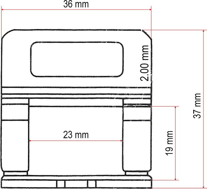 Produktbild XPOtool 300 Zuglaschen Fliesen Nivelliersystem 2,0mm Fugen Fliesen Verlegehilfe