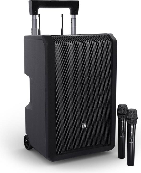Immagine prodotto LD Systems ANNY® 10 HHD 2 B8 - Altoparlante PA Bluetooth® mobile da 10" con batteria ricaricabile, mixer e 2x (1x 80 W)