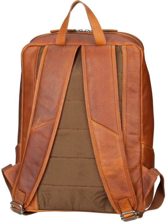 Actual product image Chesterfield Rich Leren Laptop Rugtas - 15.4 inch - Cognac (19 l)