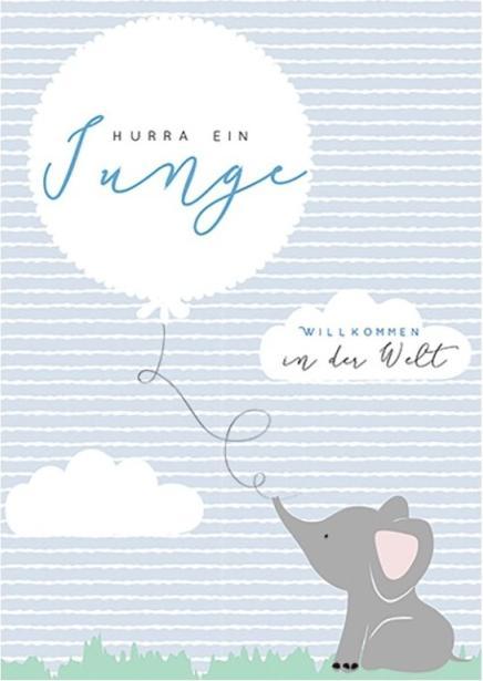 Produktbild Laura Darrington Glückwunschkarte zur Geburt - Hurra ein Junge von