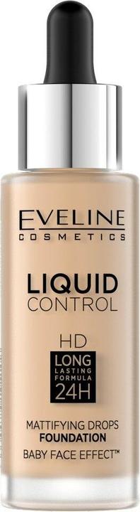 Eveline EVELINE Liquid Control HD Mattifying Drops Foundation matujący podkład do twarzy 011 Natural 32ml (011 Natural)