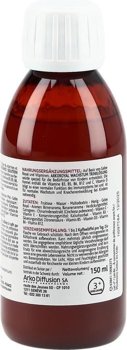 Produktbild Arkopharma Arkoroyal Junior Sirup Wachstum (1 Stück, Flüssigkeit, 232 g)
