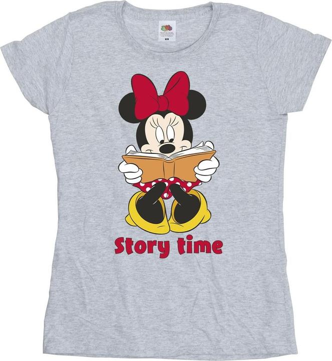 Actual product image Disney Womens/Ladies Minnie Mouse Story Time Cotton T-Shirt (S)