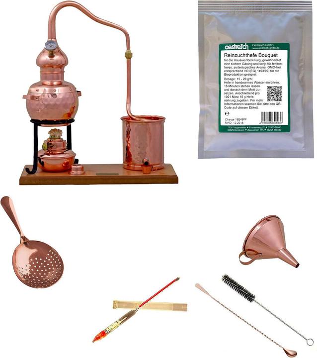 Produktbild Ich-zapfe Komplettset - Destille Alembic set premium 0,7 Liter mit Reinzuchthefe