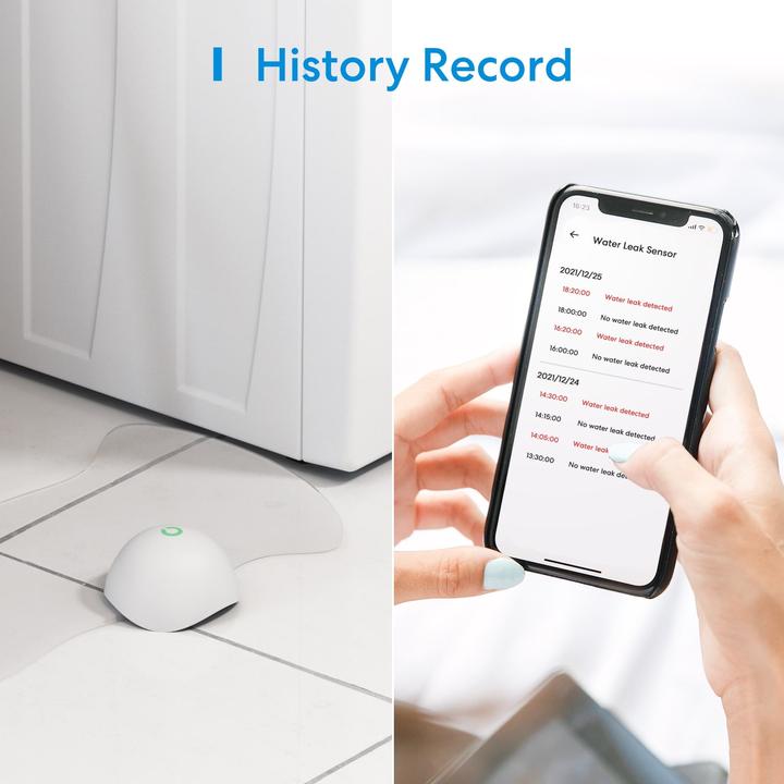 Actual product image Meross Smart Water Leak Sensor
