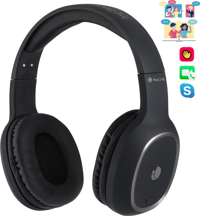 Image du produit NGS Artica Pride Casque sans fil Bandeau Calls/Music Micro-USB Bluetooth Noir (pas de réduction du bruit, 7 h, Sans fil)