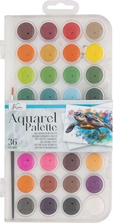Actual product image Grafix Colour palette watercolour, 36 colours (Watercolour)