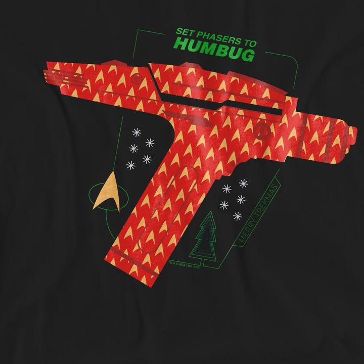 Produktbild Star Trek: The Original Series Phaser Set To Humbug TShirt weihnachtliches Design (S)
