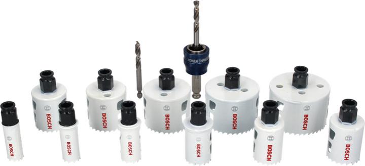 Actual product image Bosch Professional Zubehör Progressor hole saw set (20 mm, 22 mm, 25 mm, 32 mm, 35 mm, 40 mm, 44 mm, 76 mm, 60 mm, 68 mm, 51 mm)