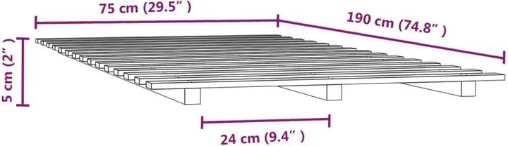 Actual product image VidaXL Rutter (75 x 190 cm)