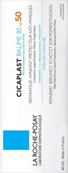 Nährwerte und Zutaten La Roche Posay Cicaplast Baume (Sonnencreme, SPF 50, 40 ml, 60 g)