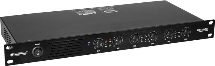 Immagine prodotto Omnitronic XDA-1206 Amplificatore a 6 canali in classe D (Amplificatore)