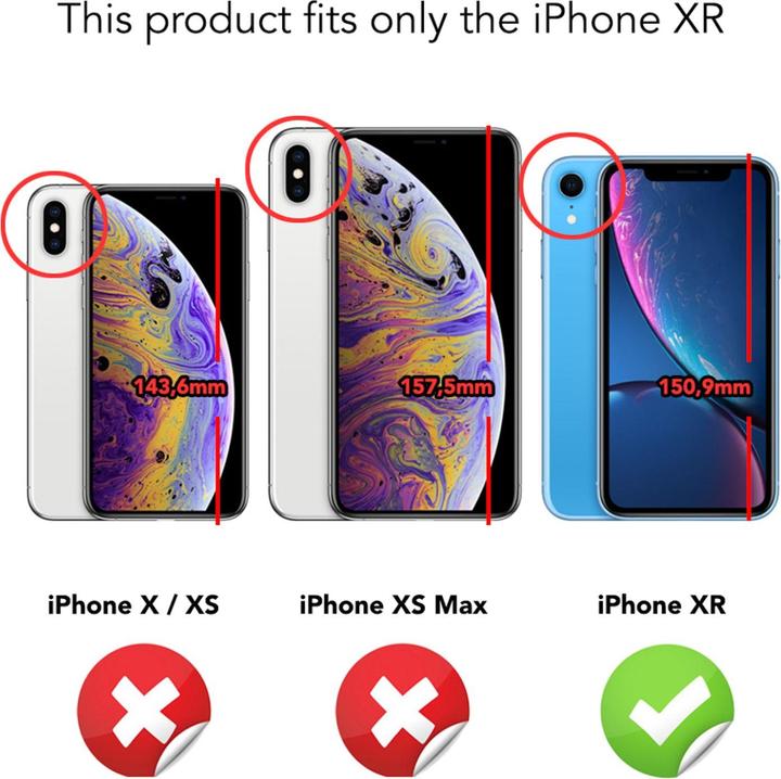 Actual product image Nalia Mirror tempered glass cover (Apple iPhone XR)