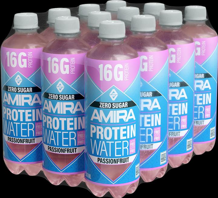 Actual product image Amira Protein water (Passion fruit, 12 x)