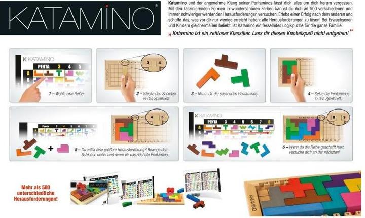 Actual product image Gigamic GIGD2016 - Katamino, puzzle game, for 1-2 players, from 8 years (DE mono edition) (German)