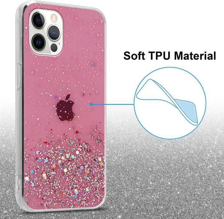 Actual product image Cadorabo TPU cover sparkling glitter (Apple iPhone 12, Realme 12 Pro+)