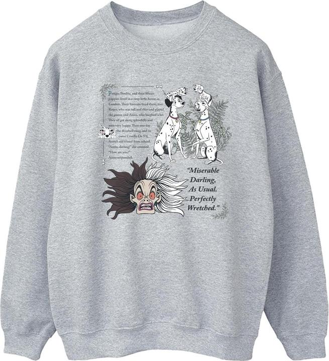 Immagine prodotto Disney 101 Dalmatians Miserable Darling Felpa Donna (S)