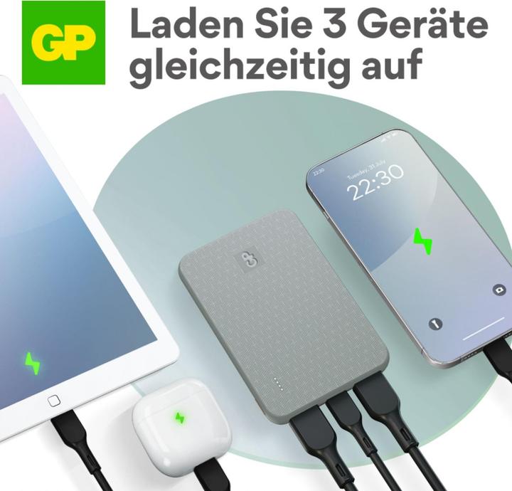 Actual product image GP Batteries GP PowerBank B+ Series 5000 mAh moss green (5000 mAh)