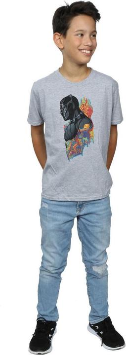 Actual product image Boys Black Panther Profile T-Shirt (152, 158)