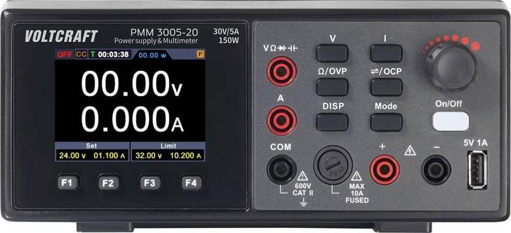 Productafbeelding Voltcraft PMM 3005-20 Multimeter en voeding digitaal CAT II 600 V display (C (CAT II 600V)