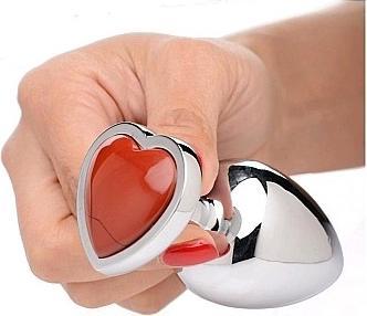Produktbild XR Brands Gemstones Red Jasper Heart Large Anal Plug