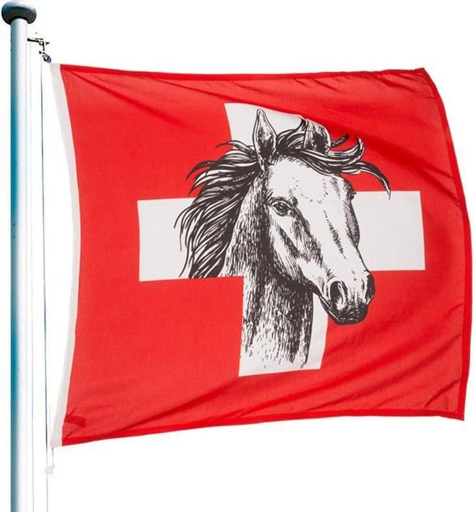 Keller Fahnen Schweizerfahne «Pferd»