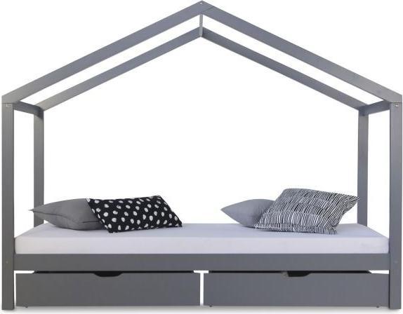 Image du produit Homestyle4u Lit d'enfant Lit d'intérieur avec matelas et coffre de lit (90 x 200 cm)