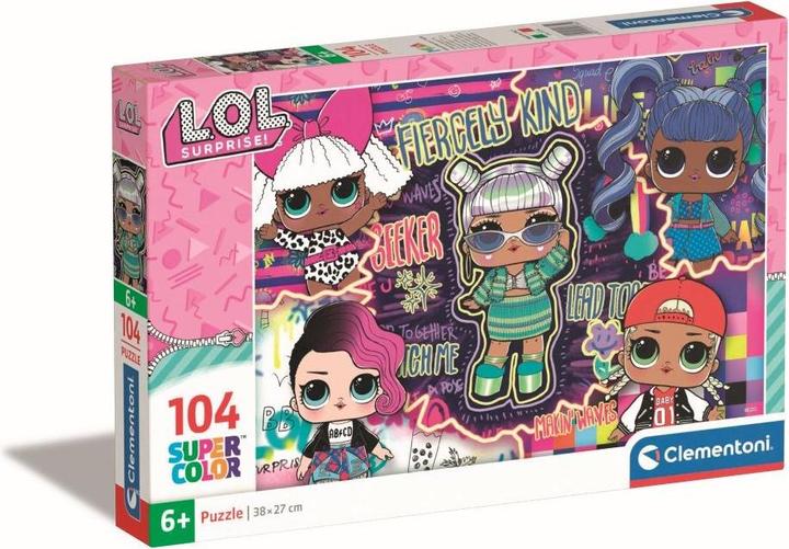 Actual product image Clementoni Supercolor LOL Jigsaw puzzle 104 pc(s) Cartoons (104 pieces)