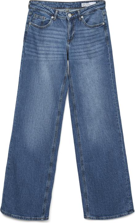 Vero Moda VMVANESSA Niedrige Taille Weiter Beinschnitt Jeans Hose mit weitem Beinschnitt