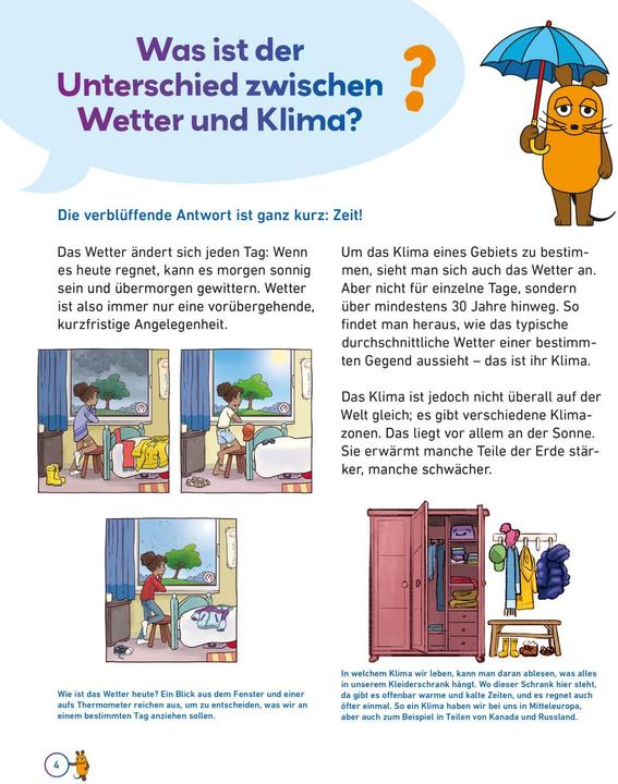 Actual product image Frag doch mal... die Maus: Klima und Wetter (German, Gabi Neumayer, Vera Rehaag, 2024)