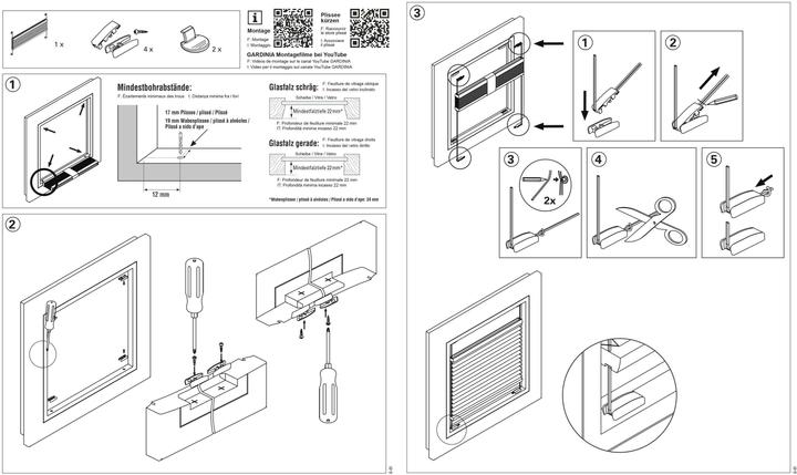 Image du produit Gardinia Plissé Concept 60 x 130 cm, Blanc (60 x 130 cm)