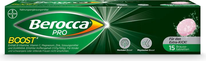 Actual product image Berocca PRO Pro Boost (15 Piece, Effervescent tablet, 100 g)