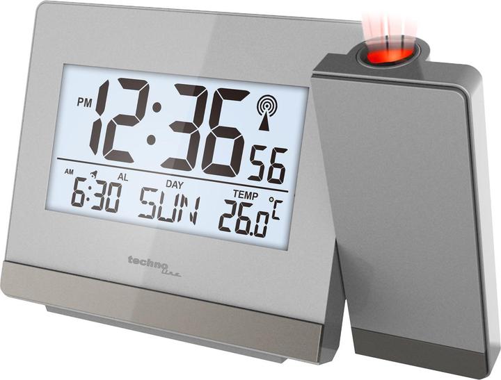 Image du produit Technoline Réveil par projection argent