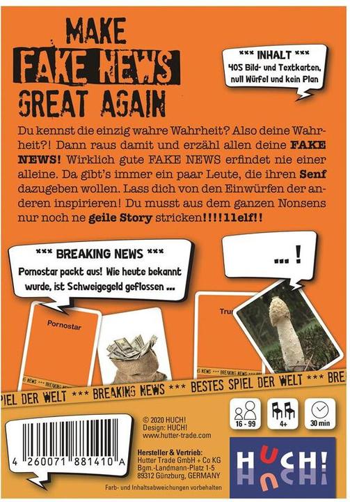 Actual product image Make Fake News Great Again (German)