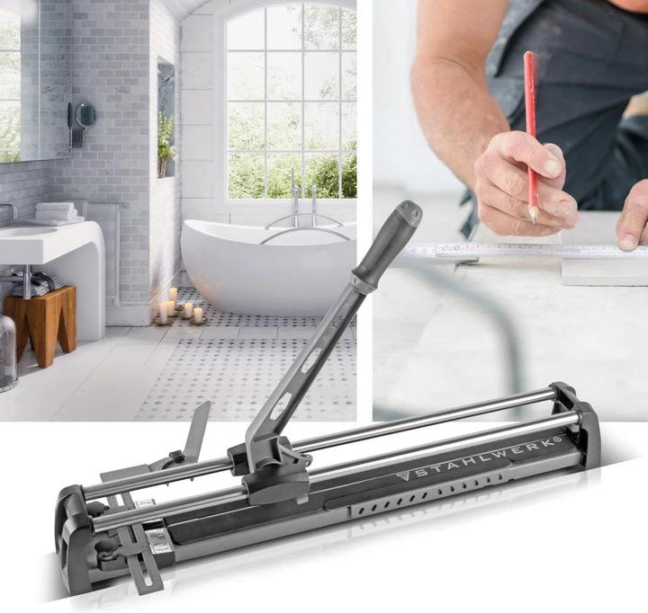 Produktbild Stahlwerk Profi Fliesenschneider mit 600 mm Schnittlänge und 14 mm Schneidstärke