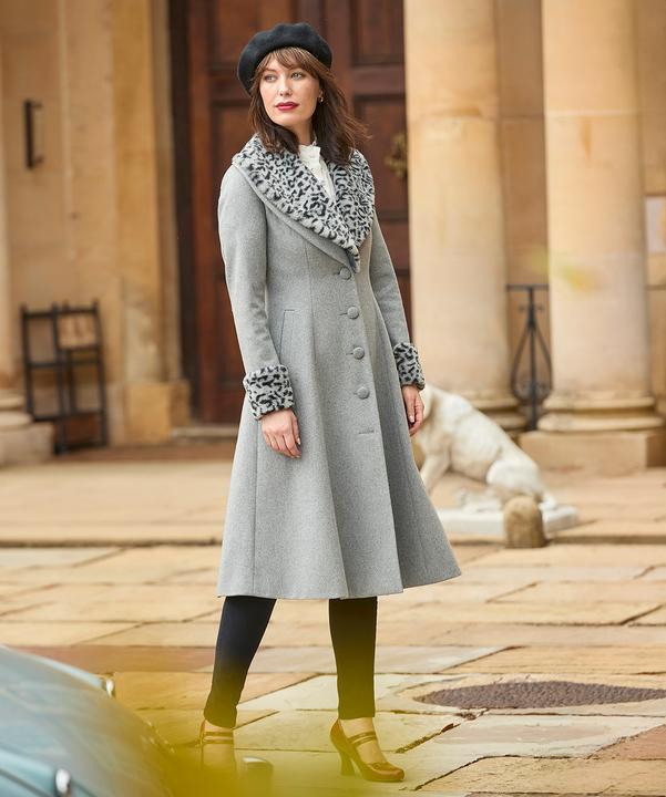 Produktbild Joe Browns Animal Print Faux Fur Trim Coat (36)