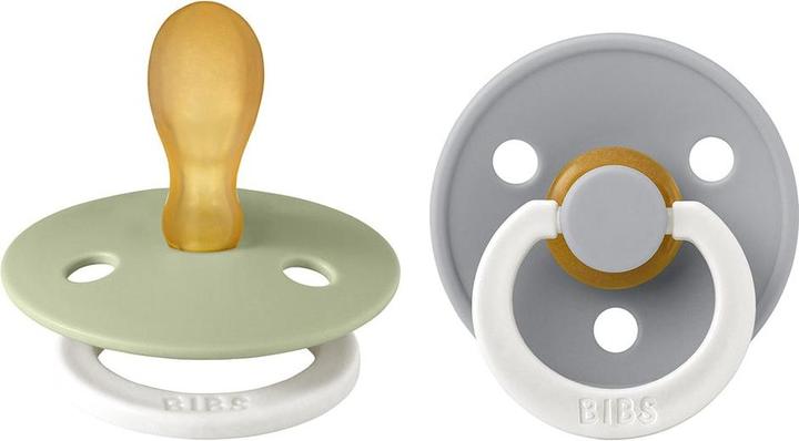 Immagine prodotto Bibs Nuggi Colour 2 PACK Latex Symmetrical 6-12m Sage GLOW Cloud GLOW (2 x, 6 - 12 M.)