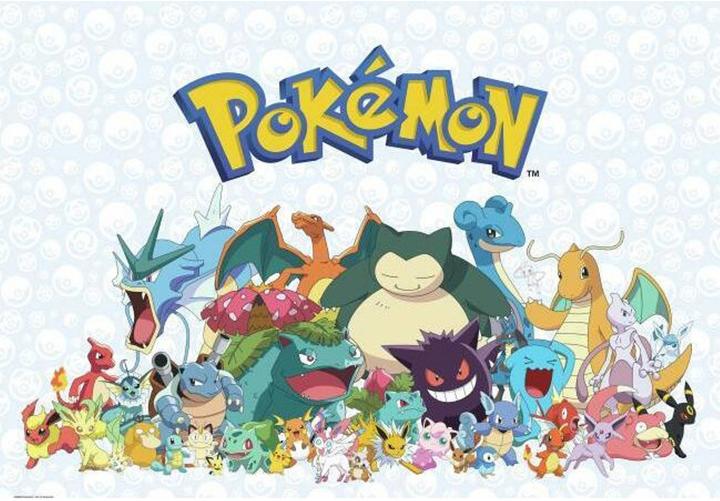 Image du produit Pokémon RoomMates RMK4769SLM Autocollant mural avec personnages Pokemon, à décoller et à coller, bleu, jaune