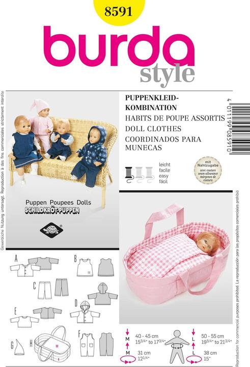 Produktbild Schnittmuster Puppenkleider