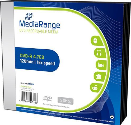 Image du produit MediaRange DVD-R (5 x)