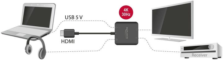 Produktbild Delock HDMI Audio 5.1 Extractor (Extractor)