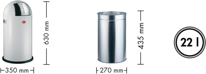 Actual product image Wesco Pushboy Junior (22 l)