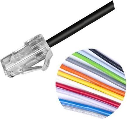Commscope Patchkabel kat 6 U/UTP, Mino6 slim 3,84 m i diameter, laengde: 6 m, farve: hvid med LSZH ka (6 m)