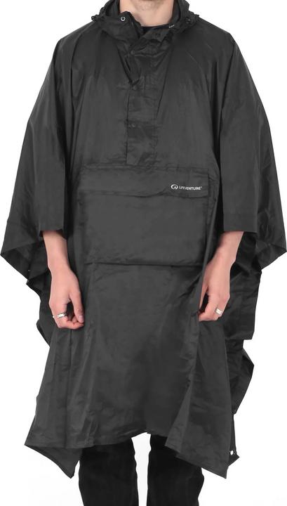 Lifeventure Poncho, Black (One Size)