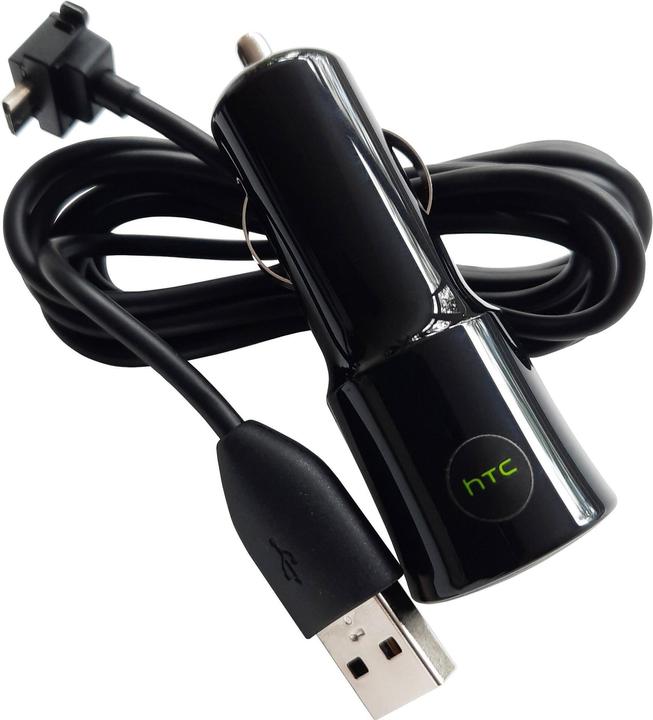 Produktbild HTC CC-C120 1A KFZ Ladegerät + DC-M410 Micro-USB Kabel in weiss Bulk