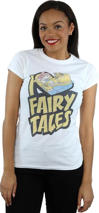 Actual product image Disney Womens/Ladies Beauty And The Beast I Love Fairy Tales Cotton T-Shirt (XL)