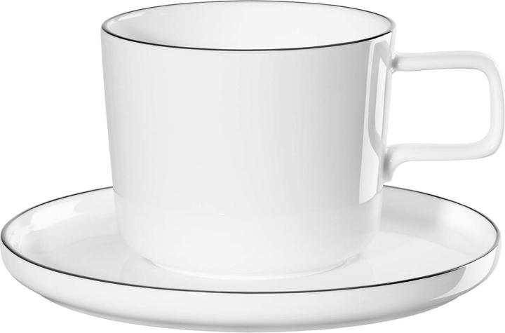 Immagine prodotto ASA Selection ASA à table oco ligne noire tazza da caffè con piattino 0,2l (200 ml, 1 x)