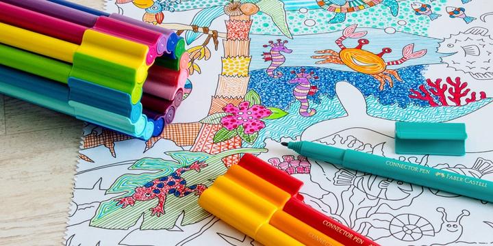 Produktbild Faber-Castell Filzstift Connector (Multicolor, 80 x)
